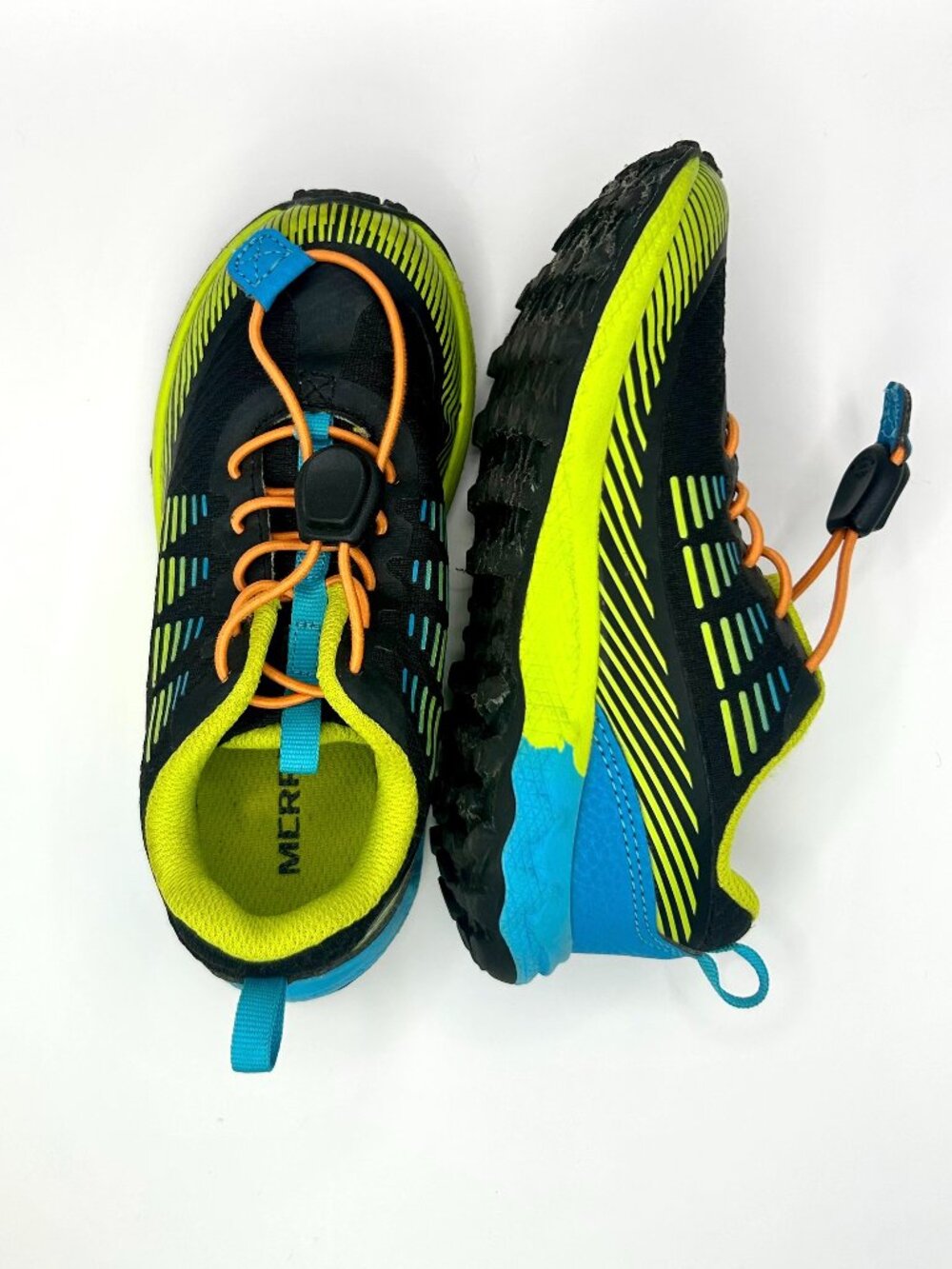 Merrell Kids AgilityPeak Trail Runners, Bungee Laces (EasyOn/Off), Sz 11 Toddler